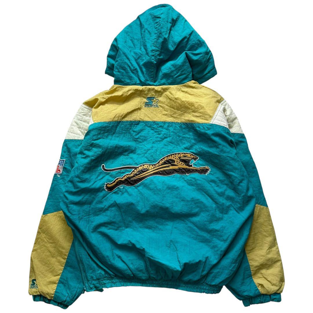 90's STARTER NFL JAGUARS 刺繍ロゴ アノラックパーカー