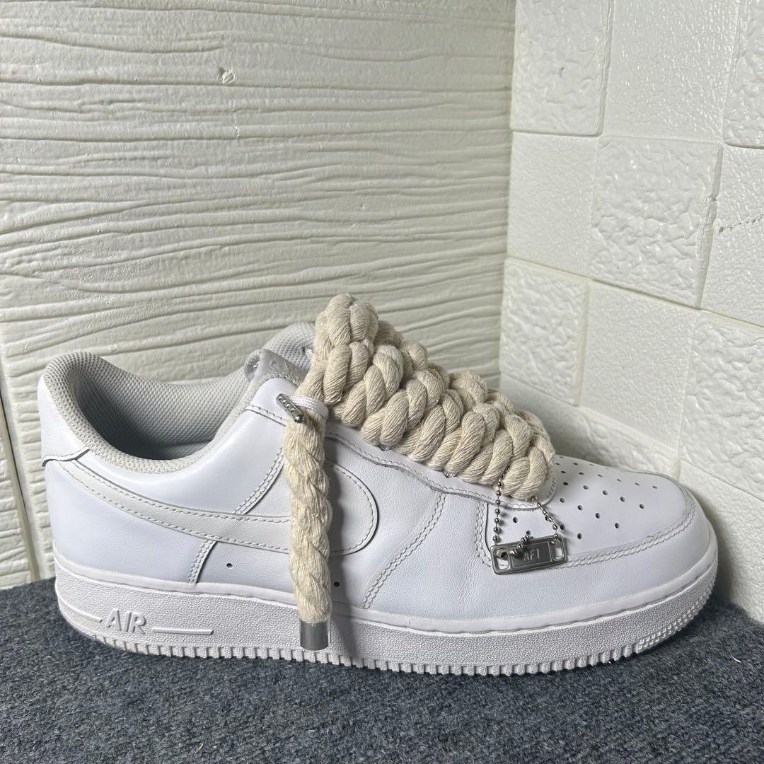 ナイキ エアフォース1 ロー '07 12mmオフホワイトカスタム拡張なし