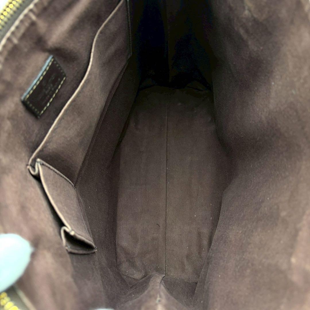 美品 ルイヴィトン ダミエ カバ ボブール トートバッグ PVC 茶 A4可