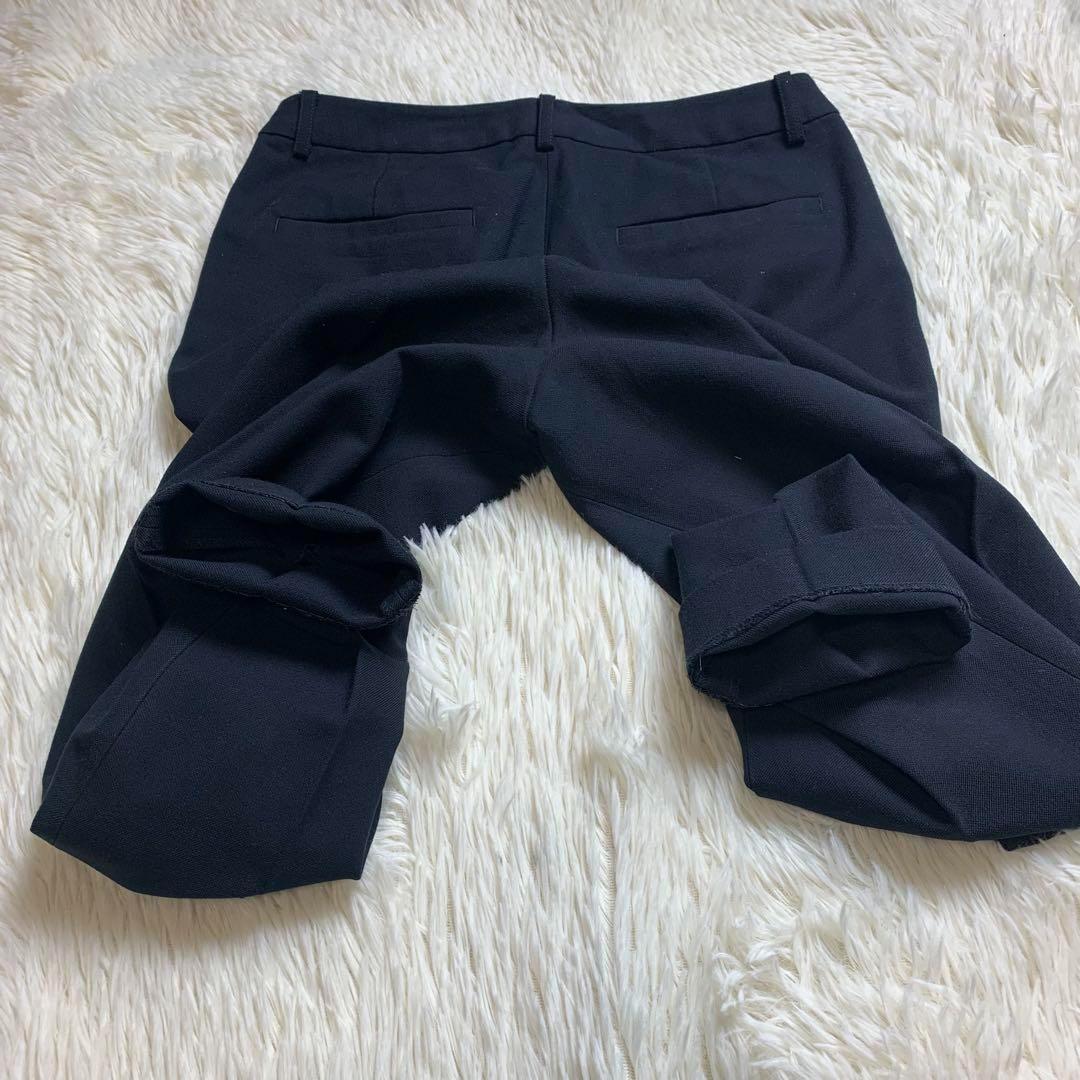 グリーンレーベルリラクシング パンツスーツ ノーカラー ダークネイビー L M紺