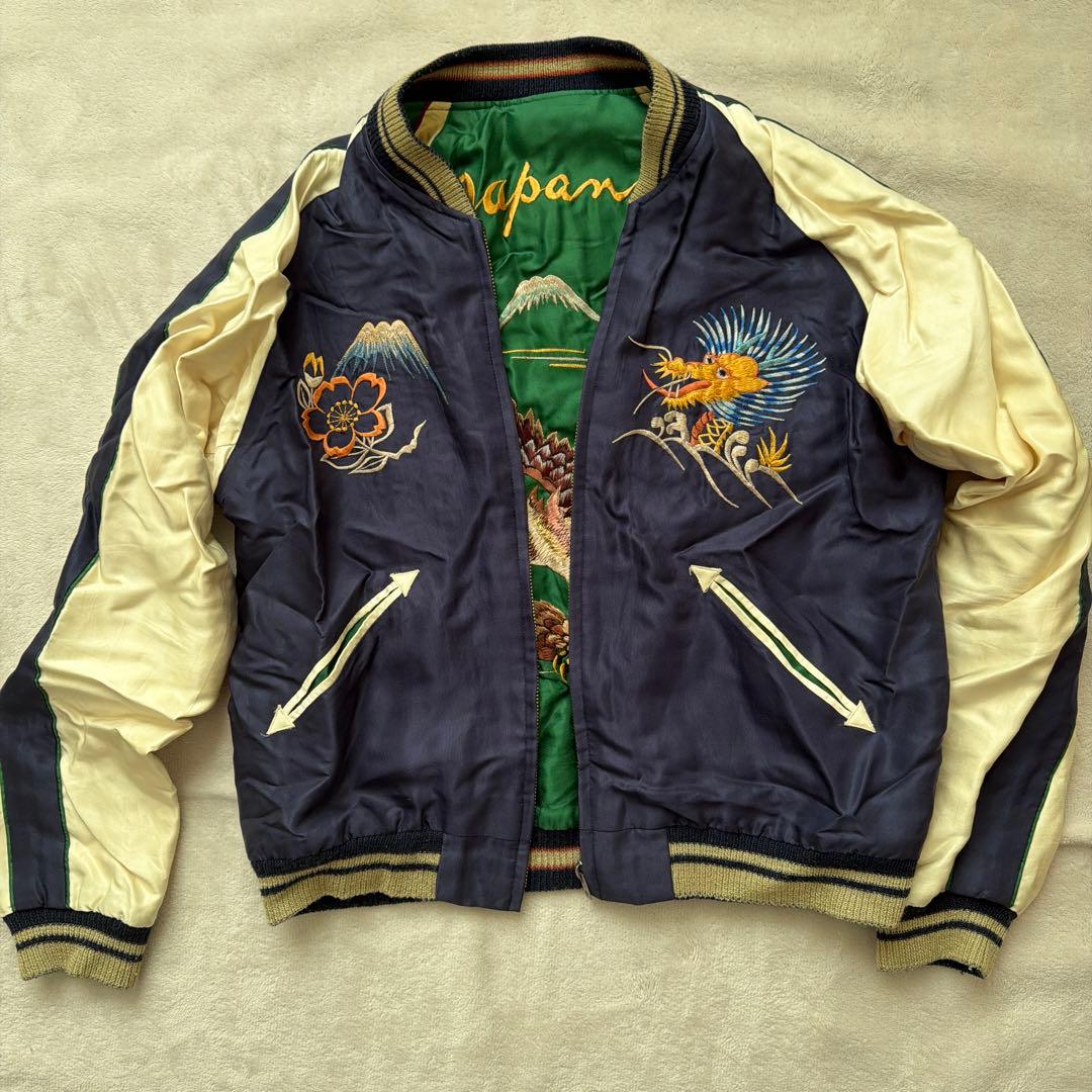 テーラー東洋　スカジャン日本地図　鷹 龍虎 富士山