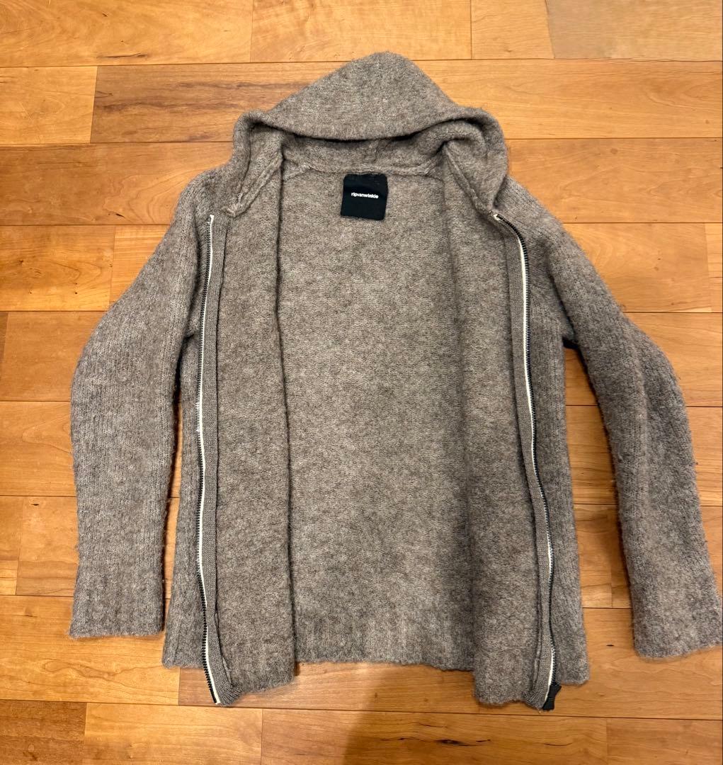 ripvanwinkle アルパカ混 ニットフーディー 色違い2点セット