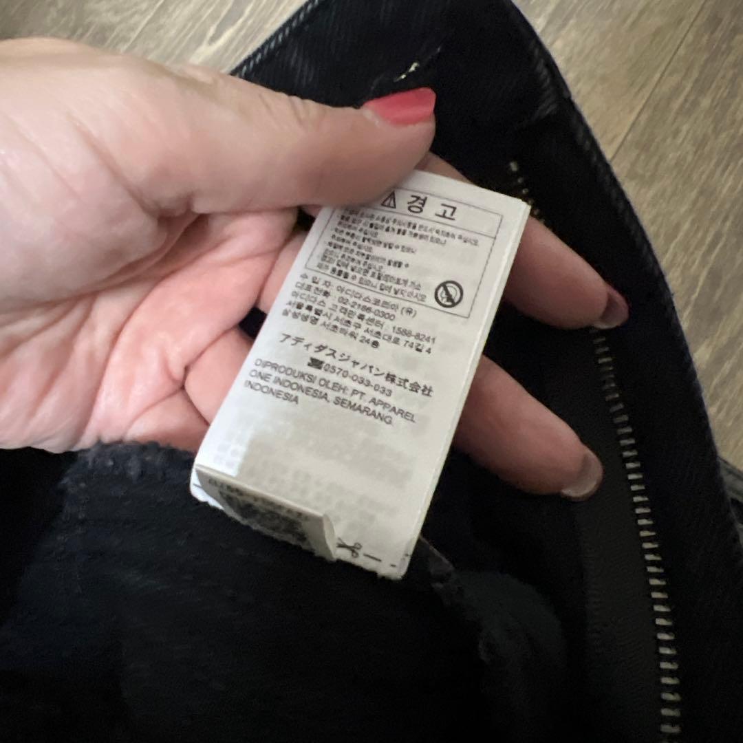 adidas ブラックデニム ストライプ 24-26