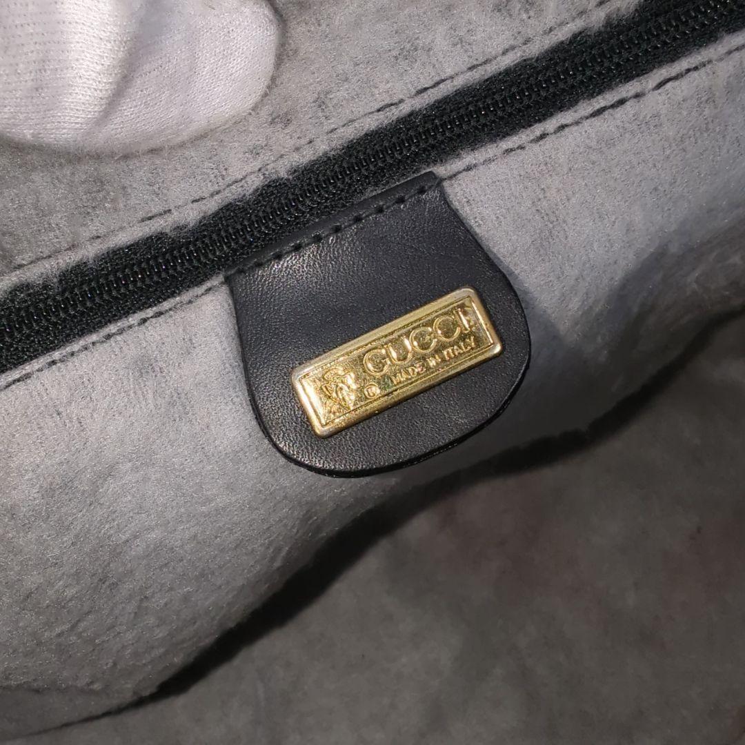 【良品】GUCCI マイクロ グッチ GG柄 ミニ ボストンバッグ ハンドバッグ