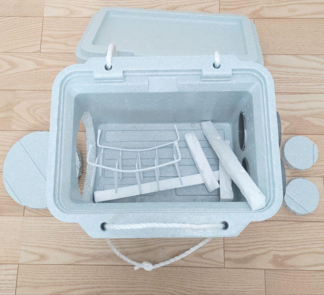 美品　ポータブルクーラー　コードレス　サーキュレーター　クーラーボックス