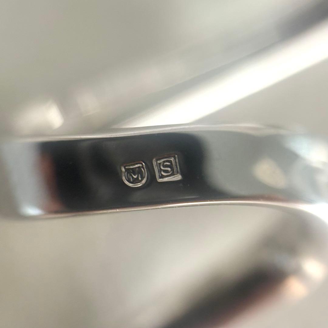 006【ミキモト】シルバー　ブローチ　M パール　約7.1mm