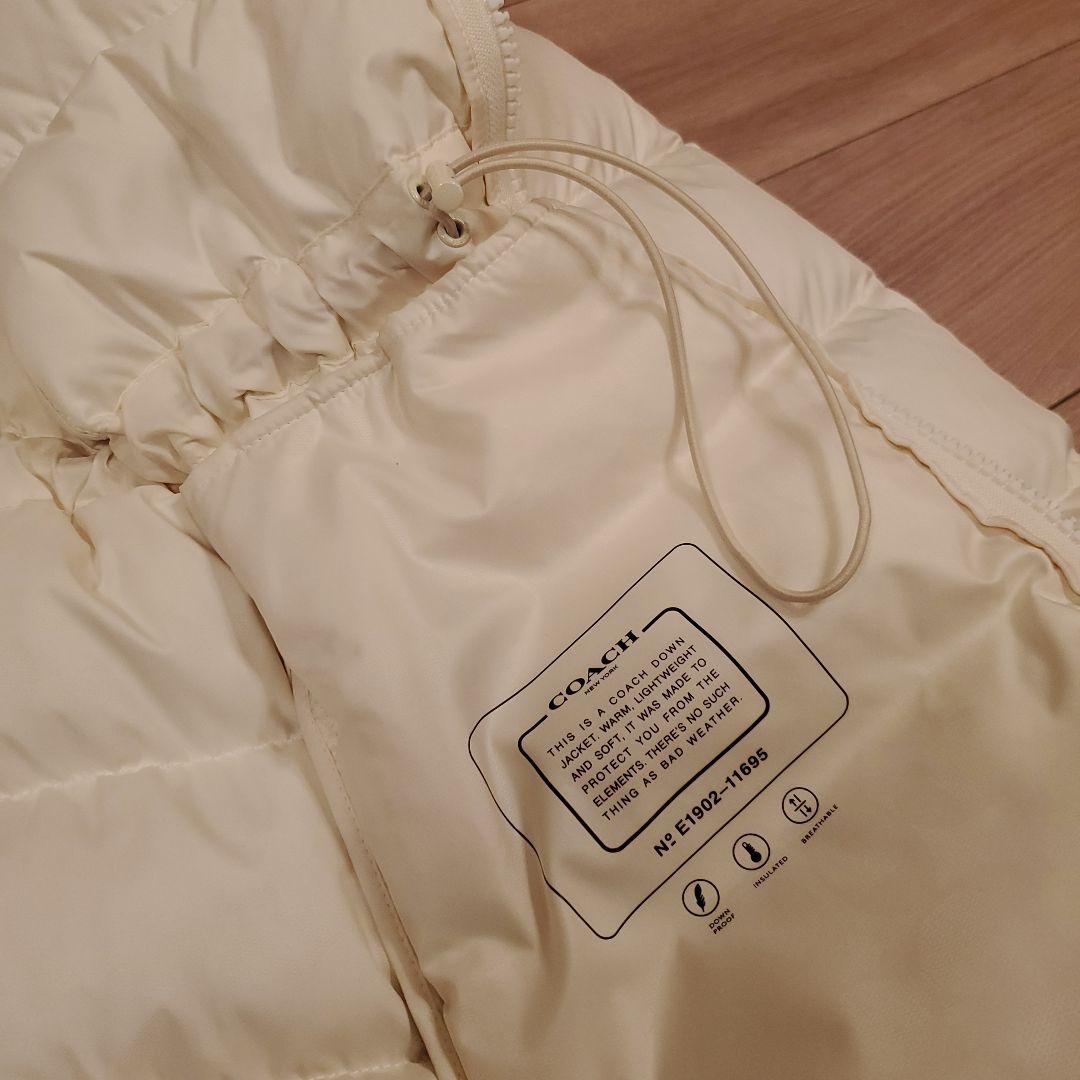 コーチ ダウンコート ファーつきフード(取り外し)