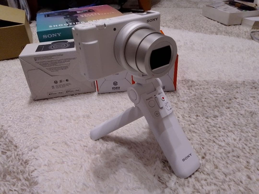 SONY ZV-1 Ⅱ ホワイト グリップキット 充電器付 ほぼ未使用美品