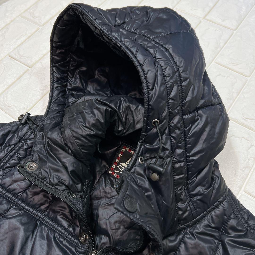 ヒステリックグラマー プリマロフト リブ 中綿 ジャケット y2k ワッペン