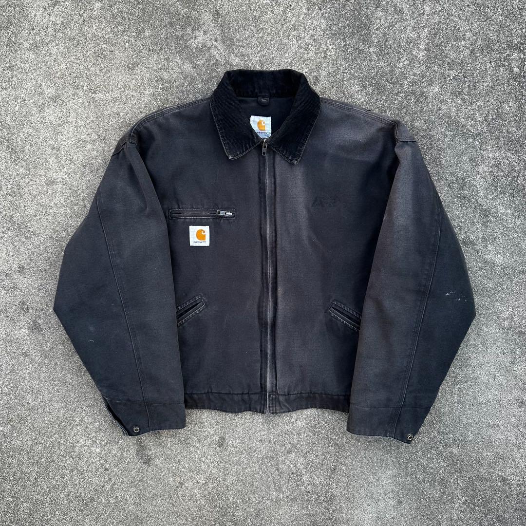 US限定 US製 カーハート デトロイト detroit ショート丈 ブラック