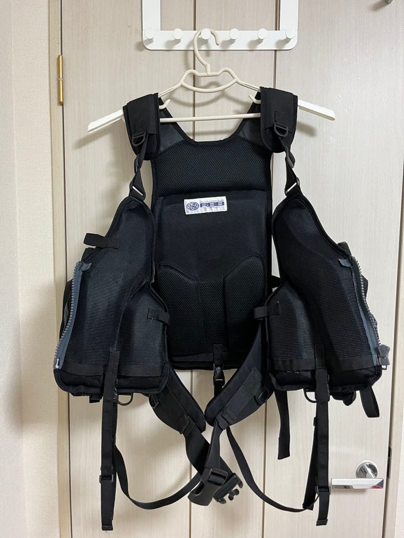 けい RBB リバレイ フィッシング ライフジャケット ブラック