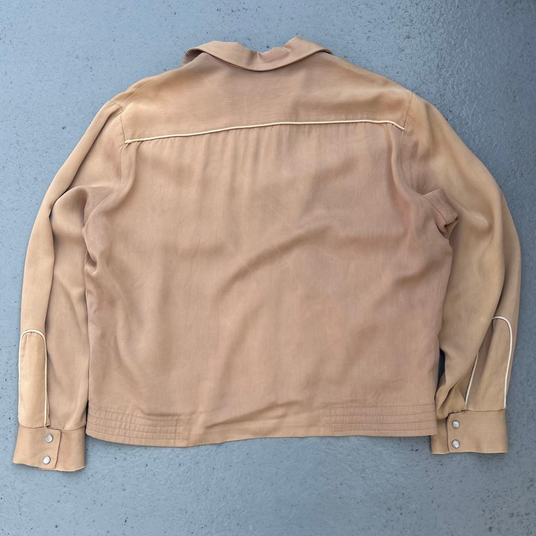 50s HBARC レーヨンギャバジャンジャケット size L〜
