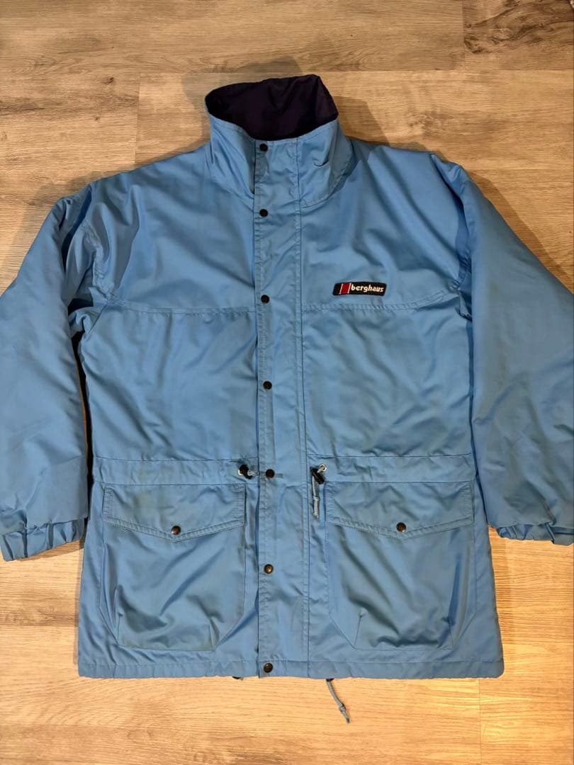 283 英国製　80s Berghaus マウンテン　ライトブルー M