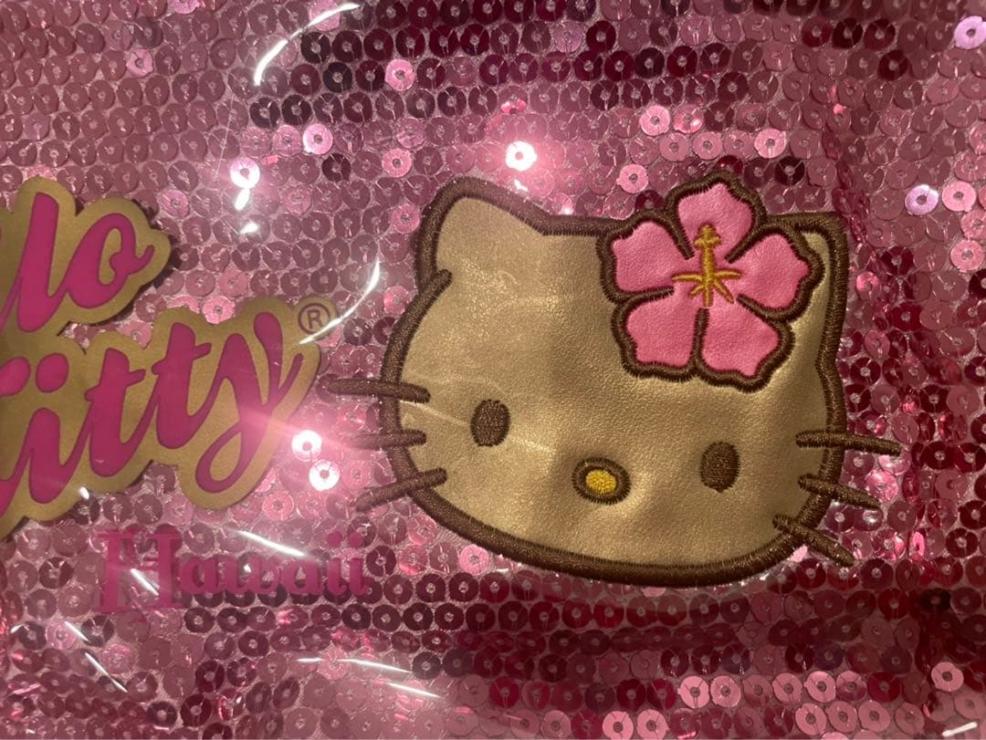 本日価格　レア　新品タグ付き　ガングロハローキティ　スパンコール ハンドバッグ