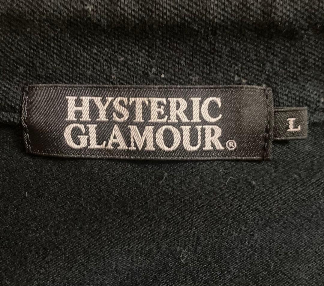 希少‼︎ HYSTERIC GLAMOUR 長袖シャツ ブラック L ロゴ刺繍