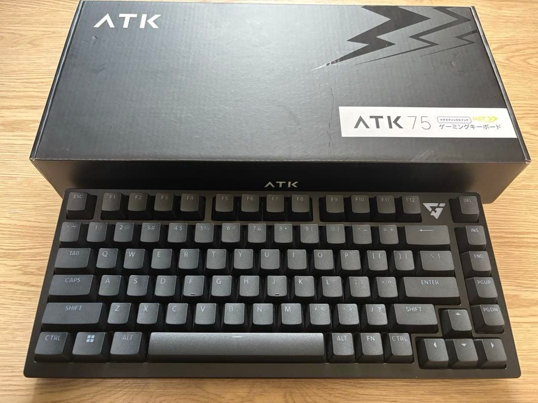 キーボード ATK 75 Black L マグネティックスイッチ 英語配列75%