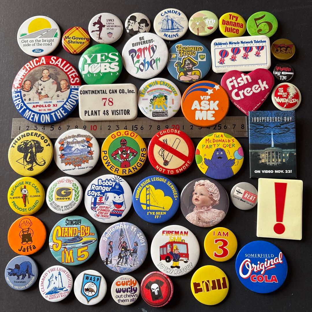 S*N様 ヴィンテージ缶バッジ300個OVER ／US／UK VINTAGE