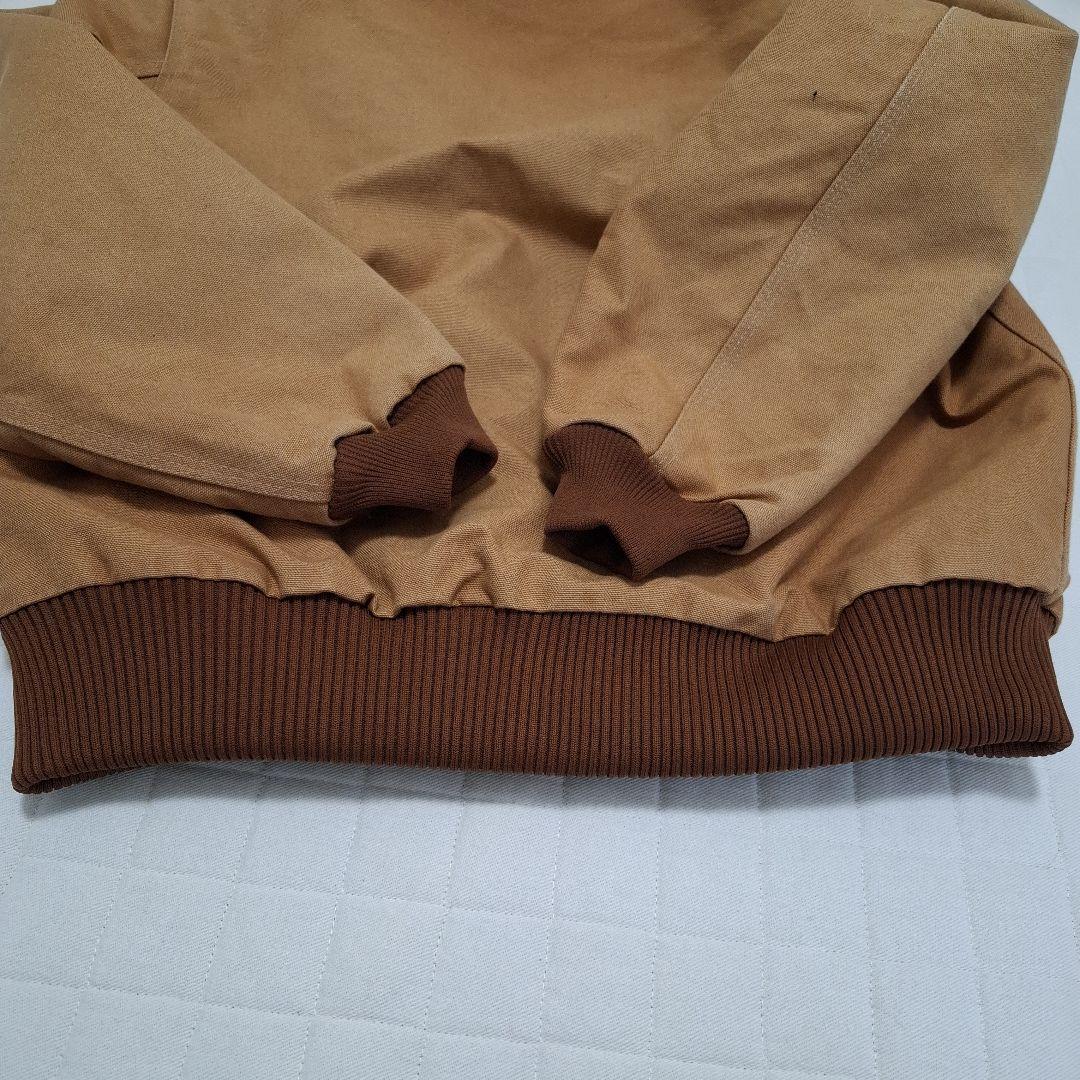Carhartt フード付きブラウンアクティブジャケットダック地 J140