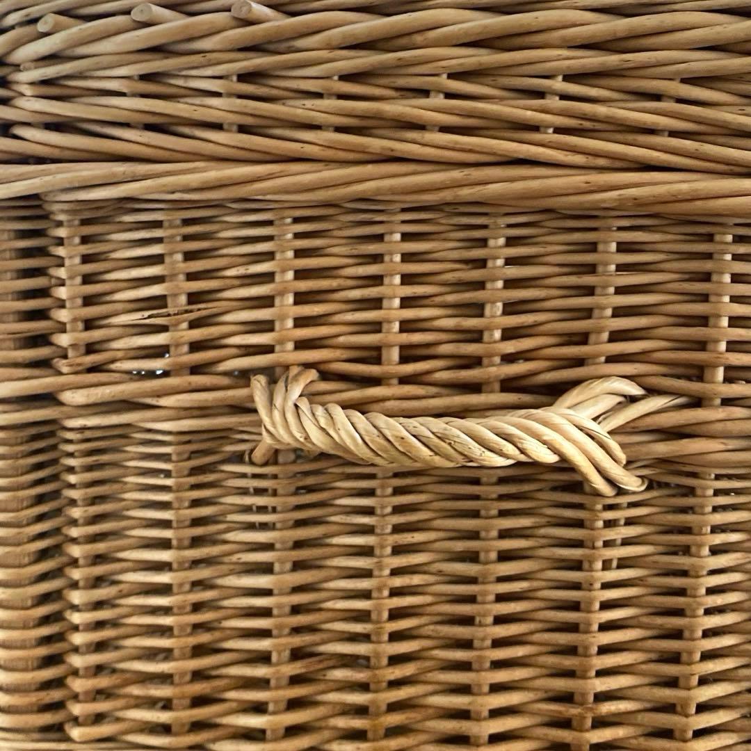 【送料込み】希少 キャトル・セゾン フランス柳 トランク バスケット