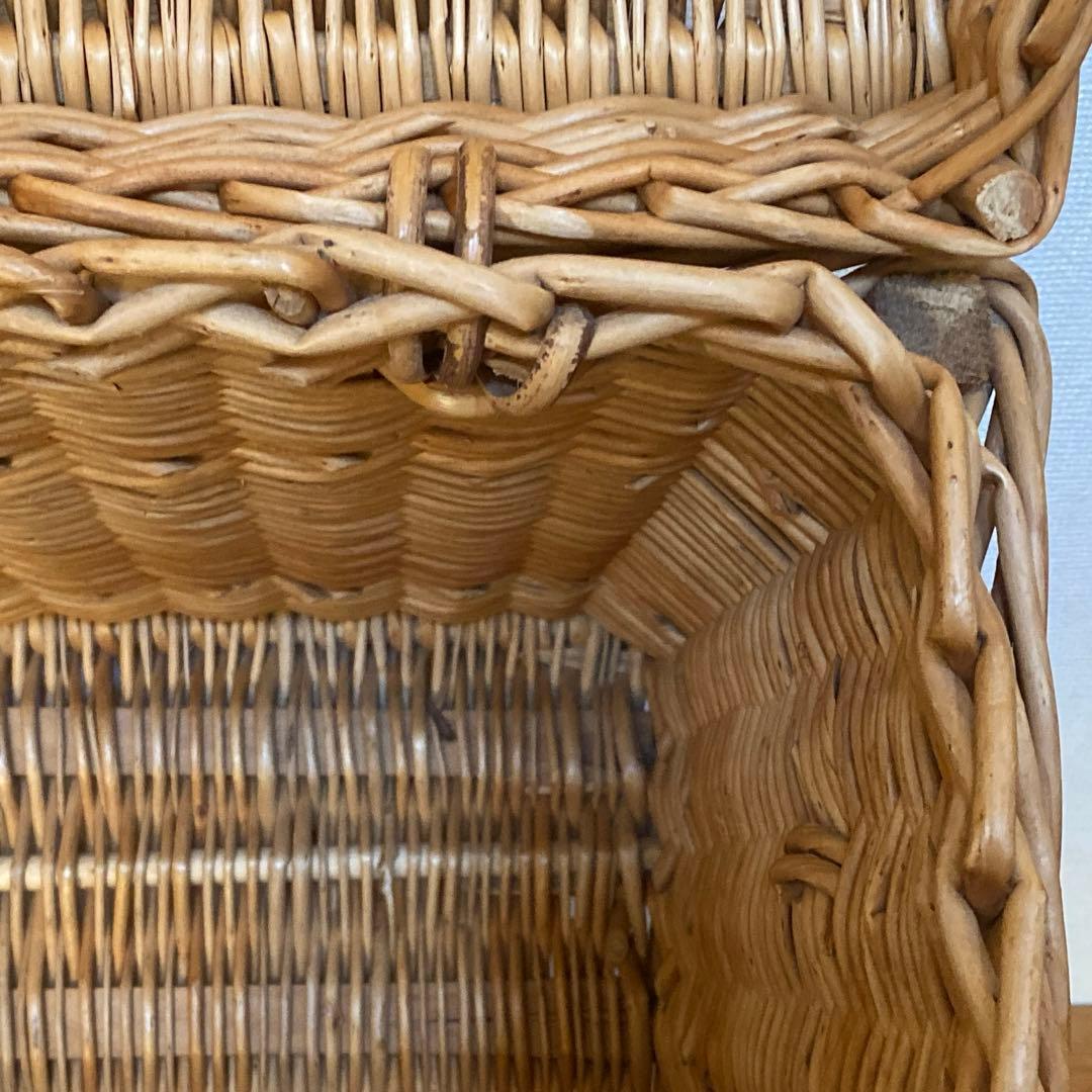 【送料込み】希少 キャトル・セゾン フランス柳 トランク バスケット