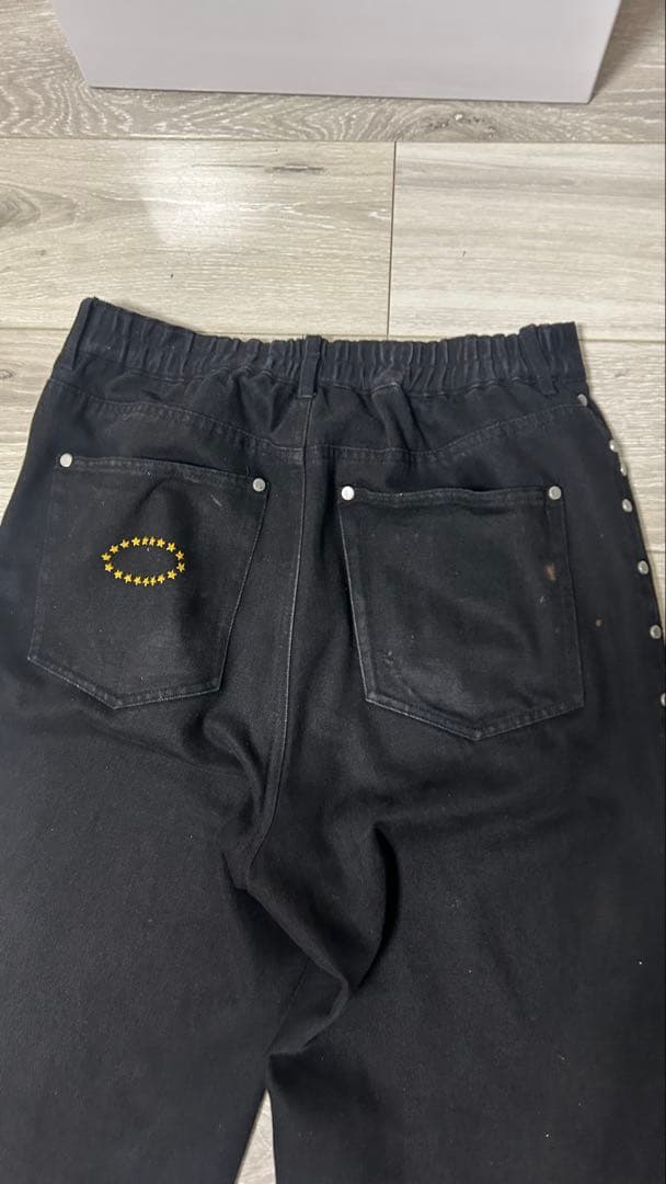 afb フレアパンツBLACK ブーツカット