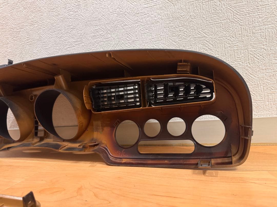 ダイハツ　ミラジーノL700S オーディオパネル　スピードメーターパネル ウッド