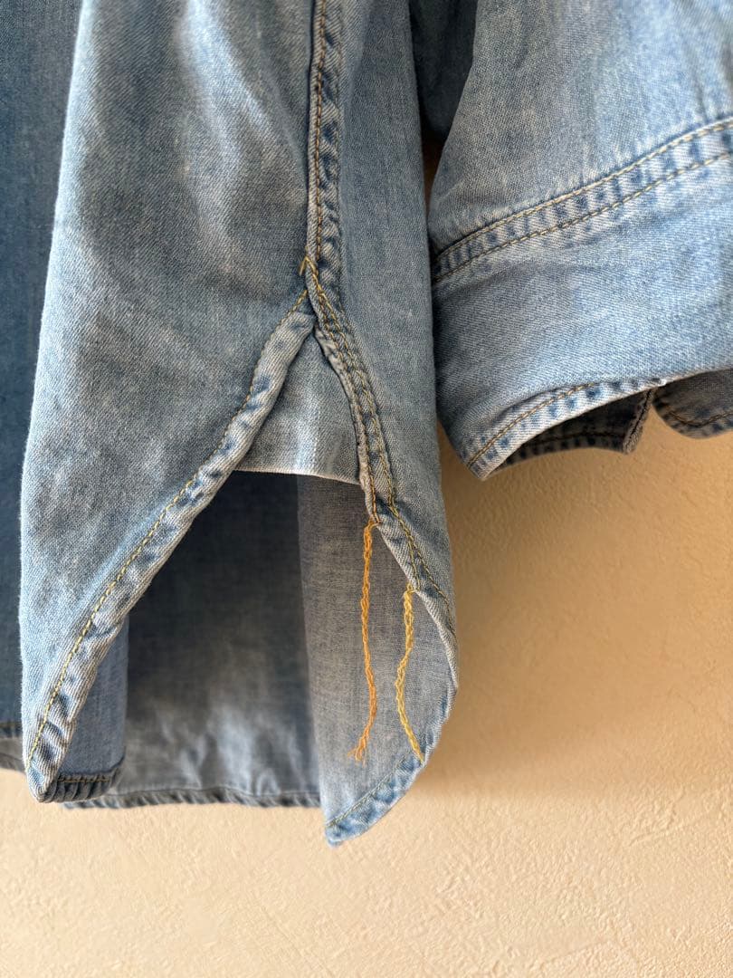 ドゥーズィエムクラス　アイスウォッシュデニムシャツ ダンガリー