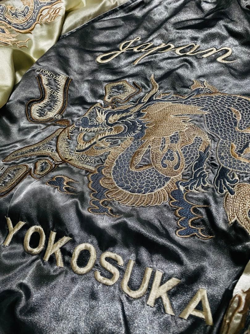 90s 龍 JUNGLE STORM 日本限定 スカジャン unisex サテン