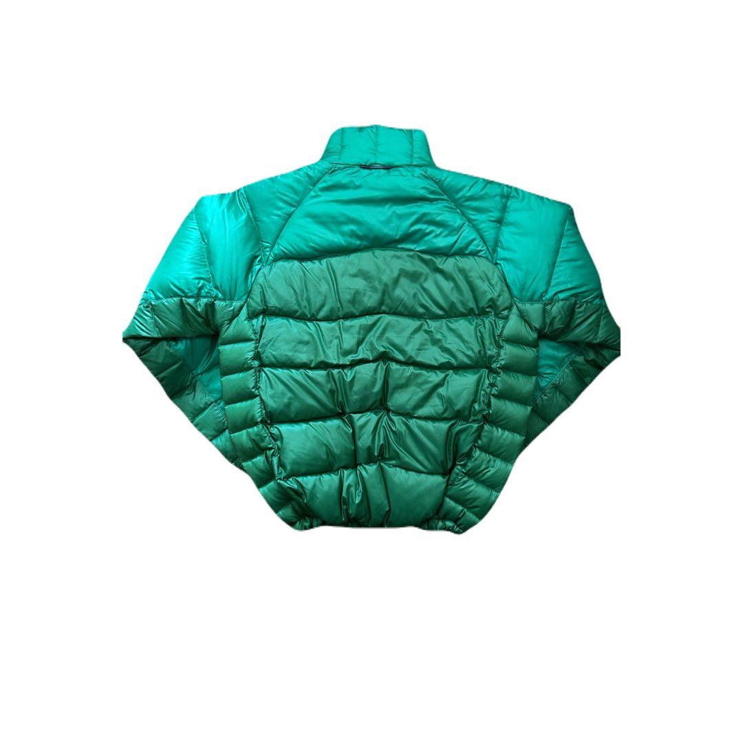 【最終値下げ】Columbia グリーンダウンジャケット　ドローコード付き