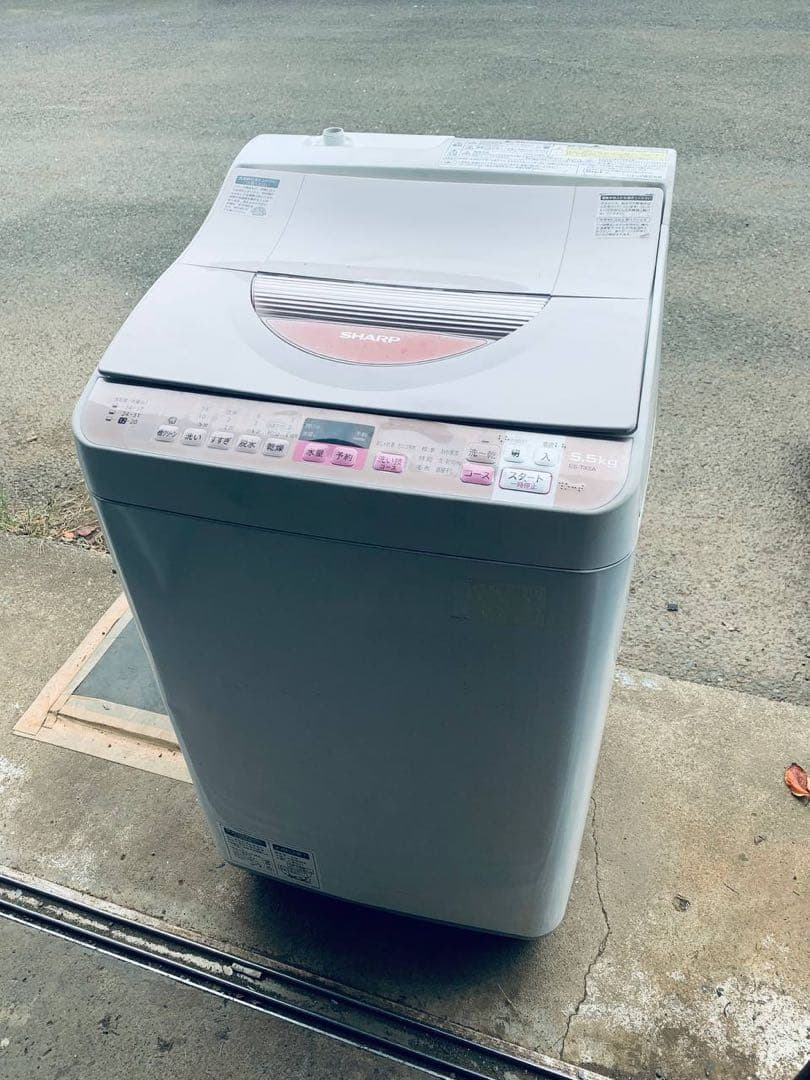 ✅SHARP電気洗濯乾燥機✅ ✅ES-TX5A-P✅送料設置無料