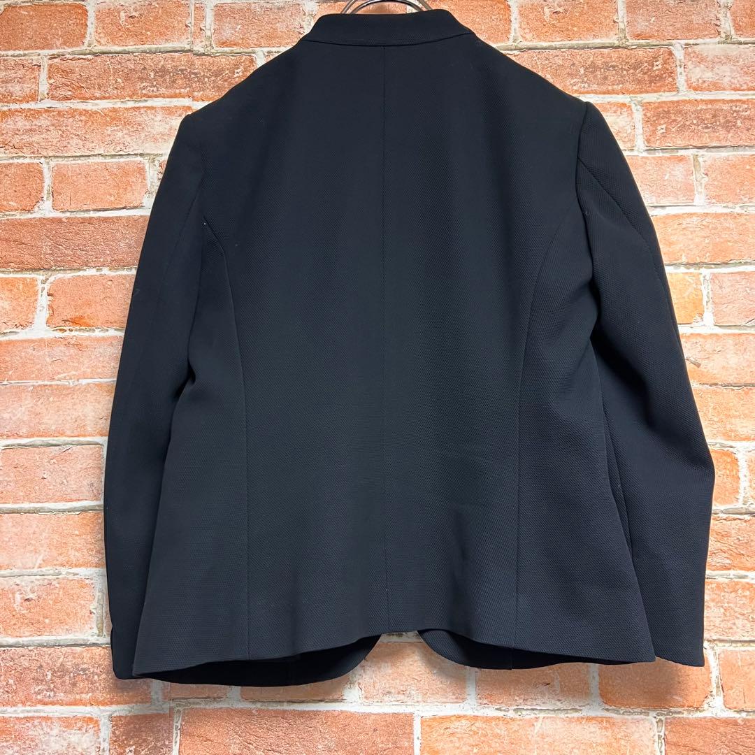 (未使用級)オーカトランク　ノーカラー　コットン　パンツスーツセットアップ　紺色