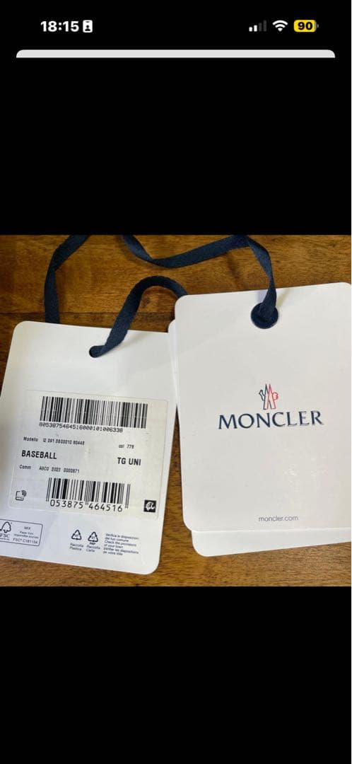 モンクレールフリースベースボールキャップネイビー