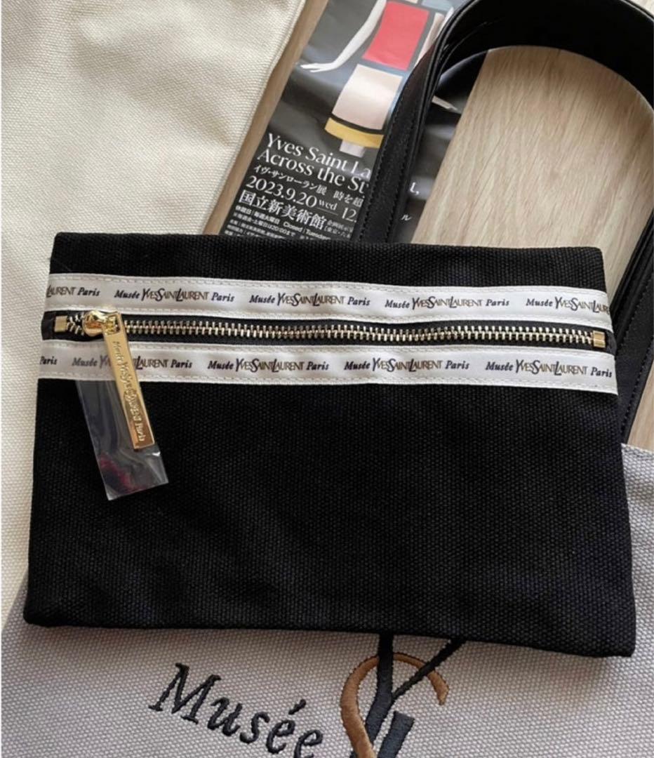 サンローランエコバッグトートバッグイブサンローラン展YSL新品未使用ホワイト