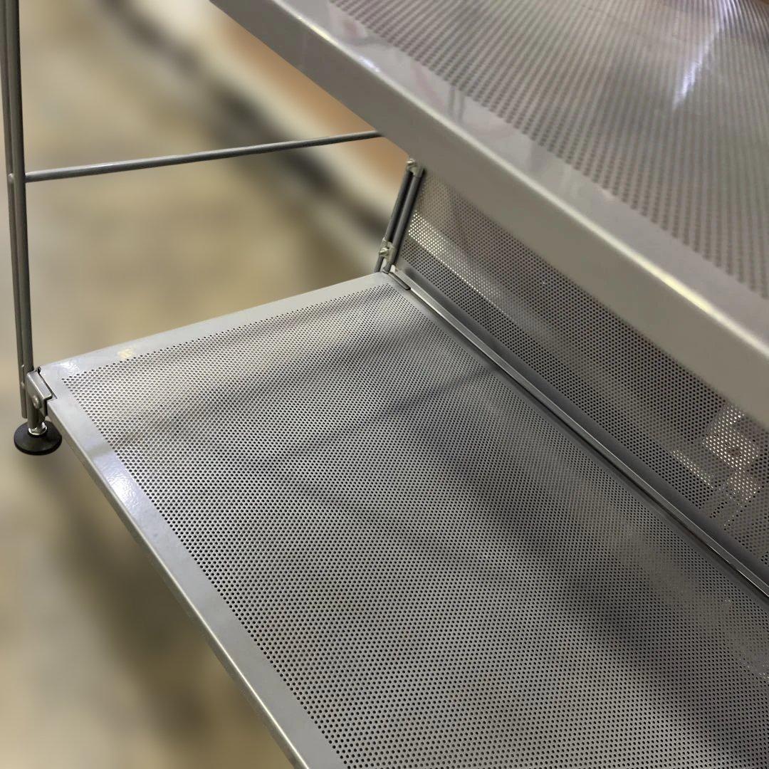 【無印良品】スチールユニットシェルフ◇５段◆バックパネル付◆