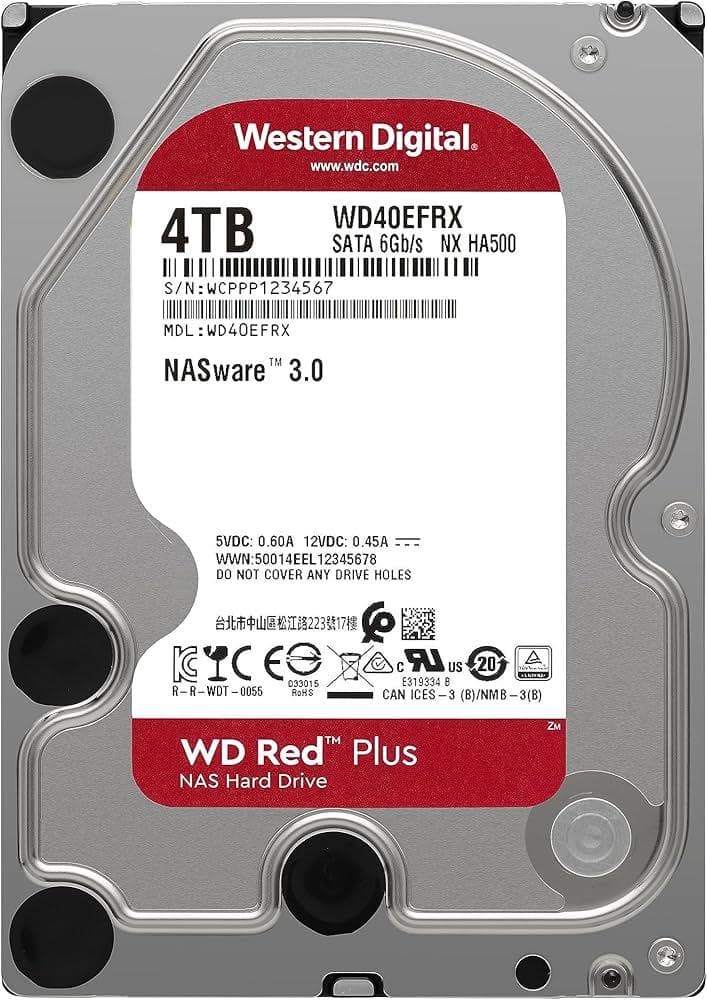 WD Red 4TB WD40EFRX NAS向け HDD