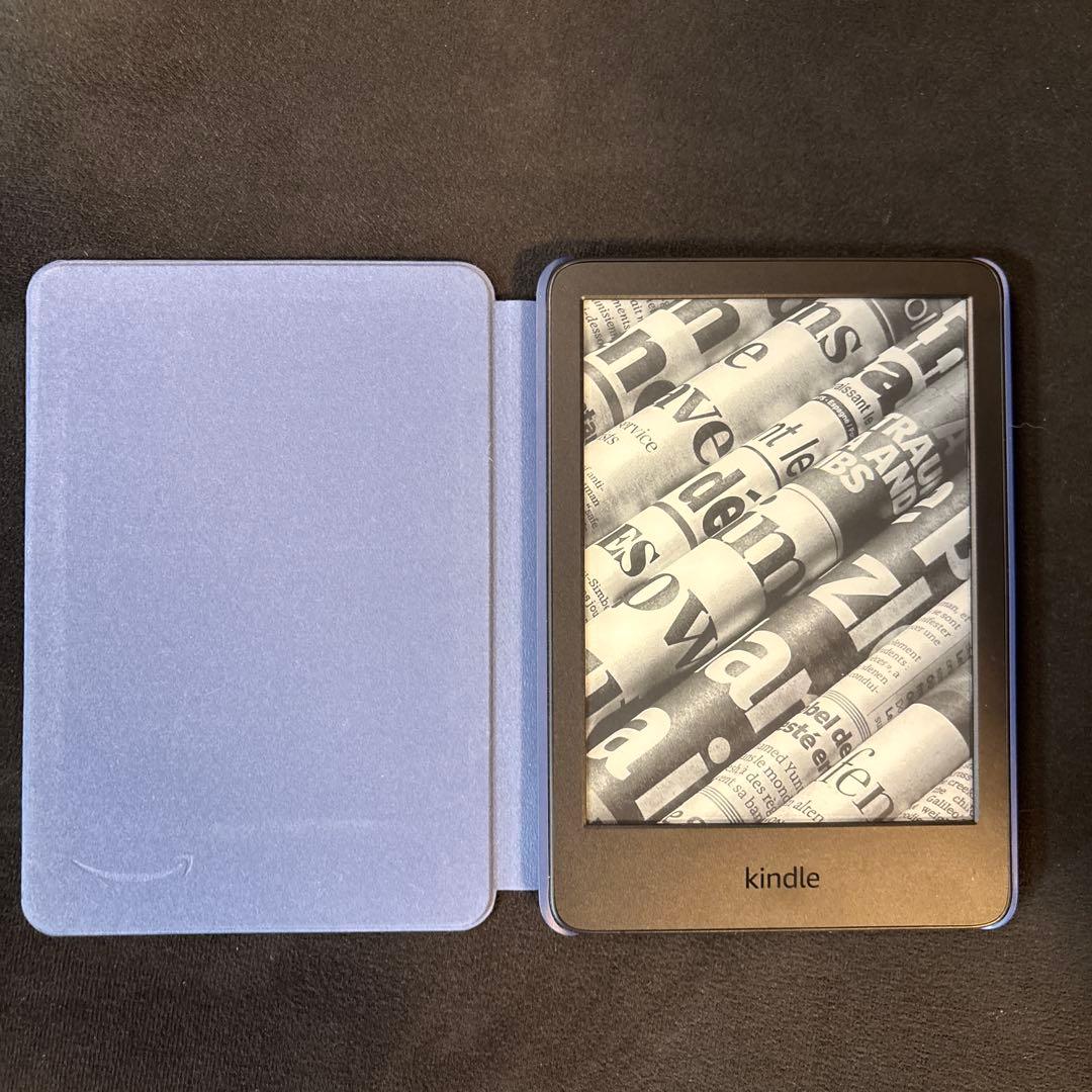 Kindle 本体 + デニム布カバー