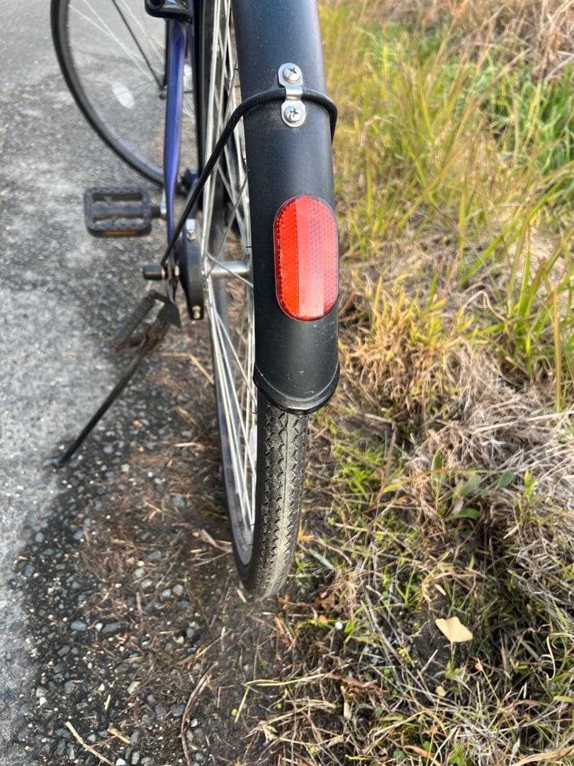 名古屋市内お届け無料青いクロスバイク 前方バスケット付き