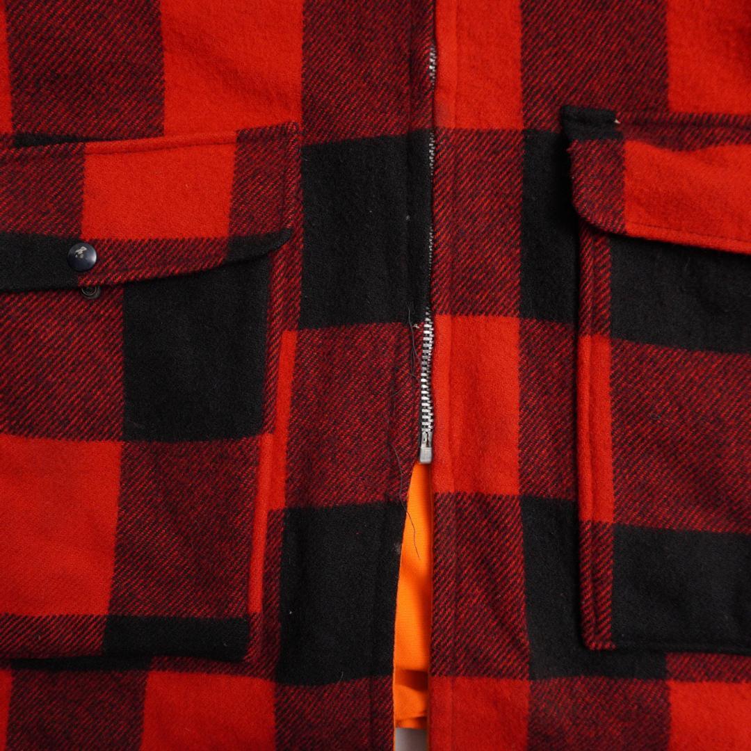 80s Woolrich USA製 バッファローチェック 中綿ウールジャケット
