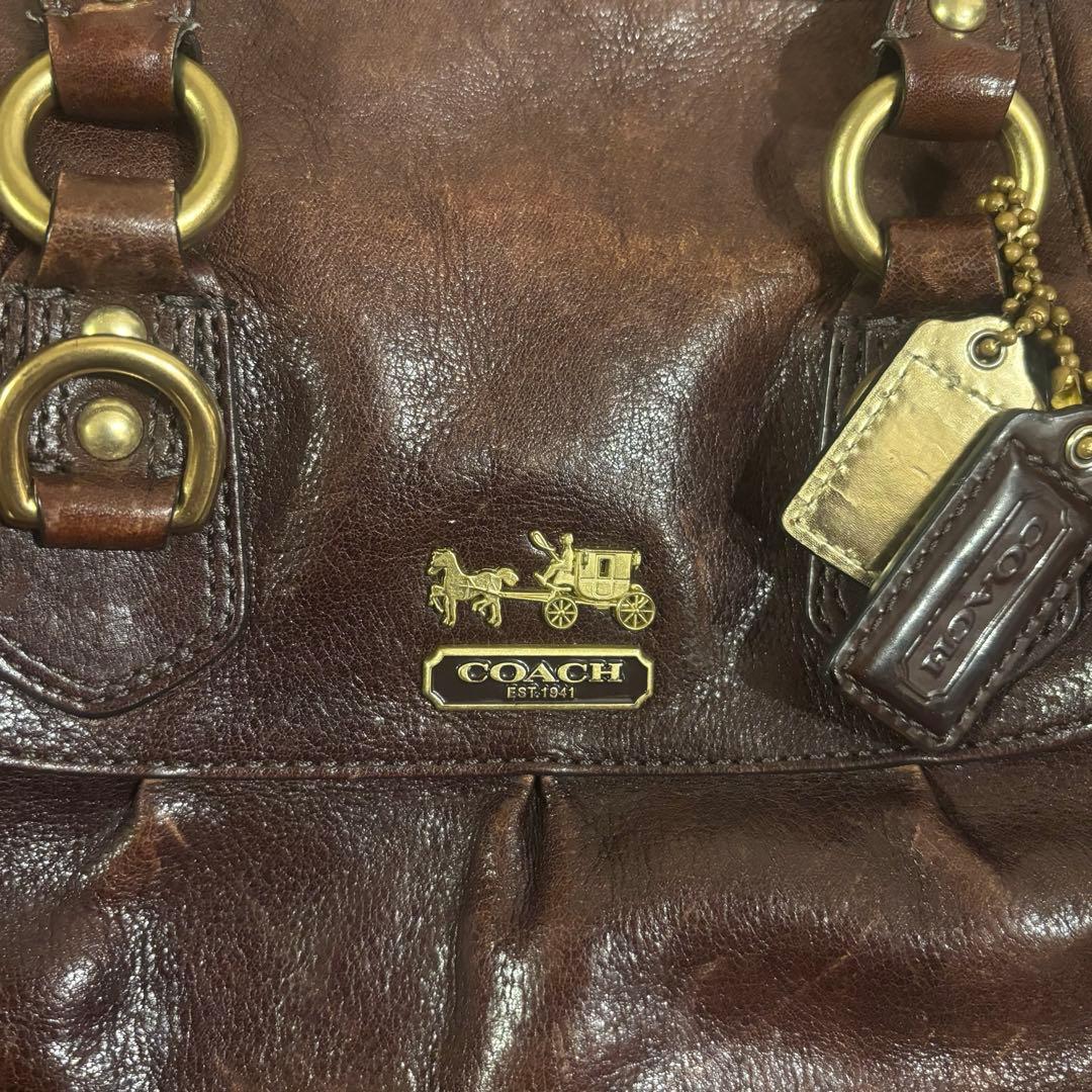 希少✨y2k OLD COACH オールドコーチ ブラウン 2way