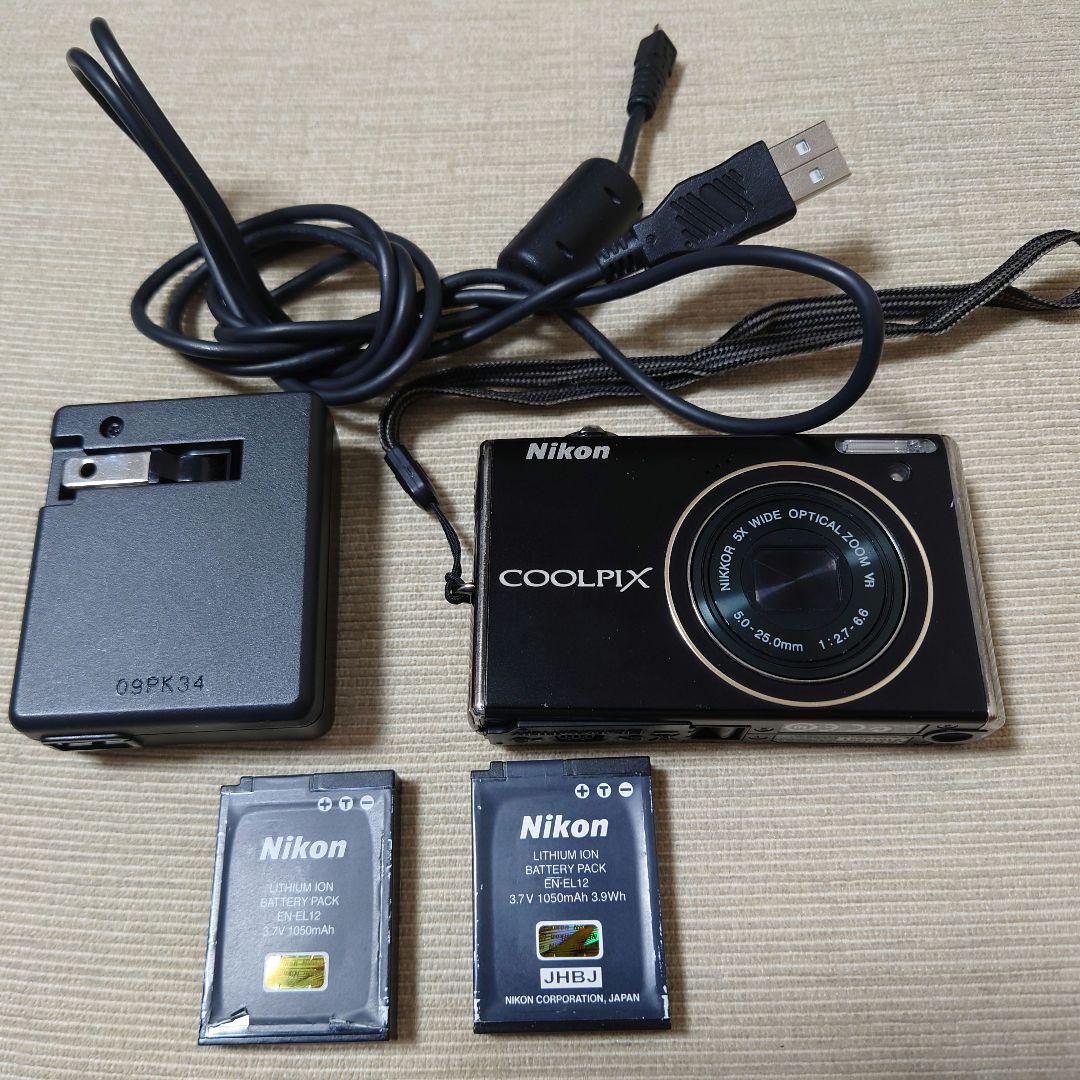Nikon COOLPIX S640 本体 + バッテリー2個 + 充電器