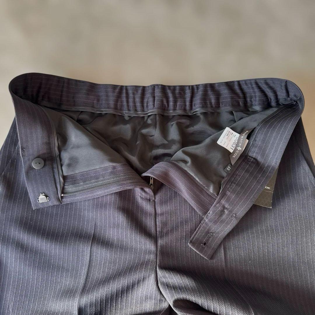 ✨新品✨パトリックコックス　パンツスーツ　スリーピース　ネイビー　ストライプ