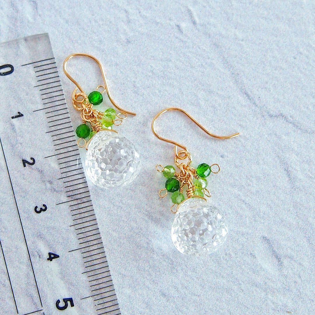 Kaya　アメトリン　ハニカムカービング　チャーム　14kgf　他3点