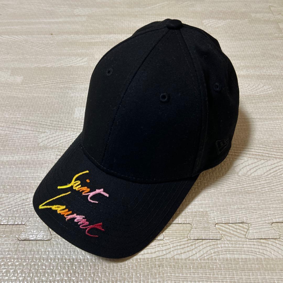 サンローランパリ　キャップ　ブラック　694785