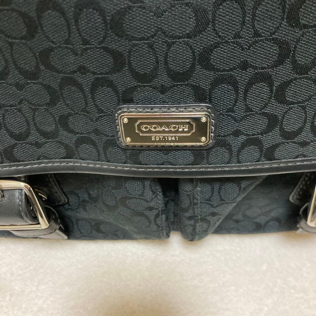 【極美品】コーチ シグネチャー斜め掛けショルダーバッグ メッセンジャーバッグ