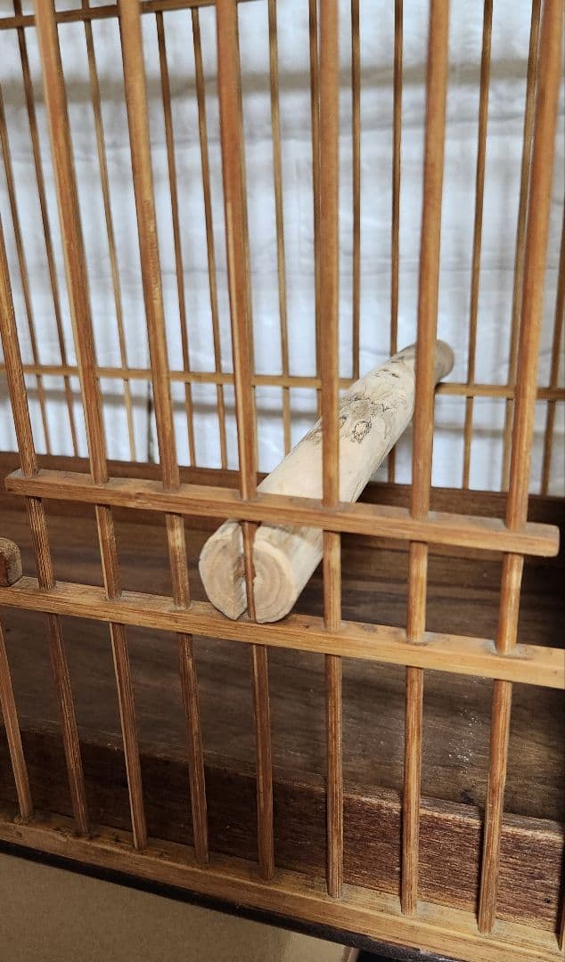 ◯～か ☆竹製☆ 持ち手付き 手作り鳥かご