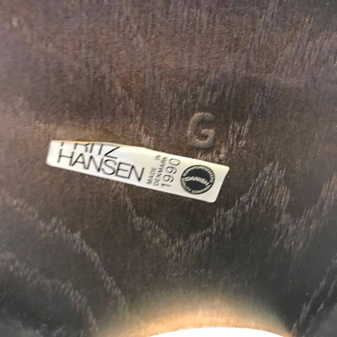 【訳あり・傷多数】 FRITZ HANSEN　セブンチェア　ブラック系　③