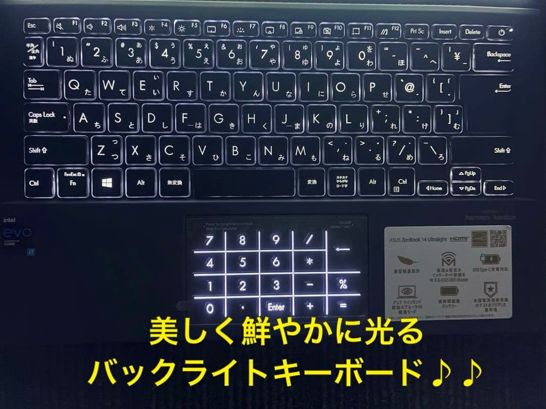 asus Zenbook 14 ultra light UX435 ほぼ未使用品