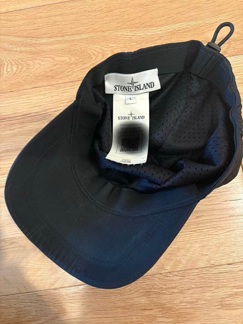 帽子 Stone  6-panel nylon l cap BLK
