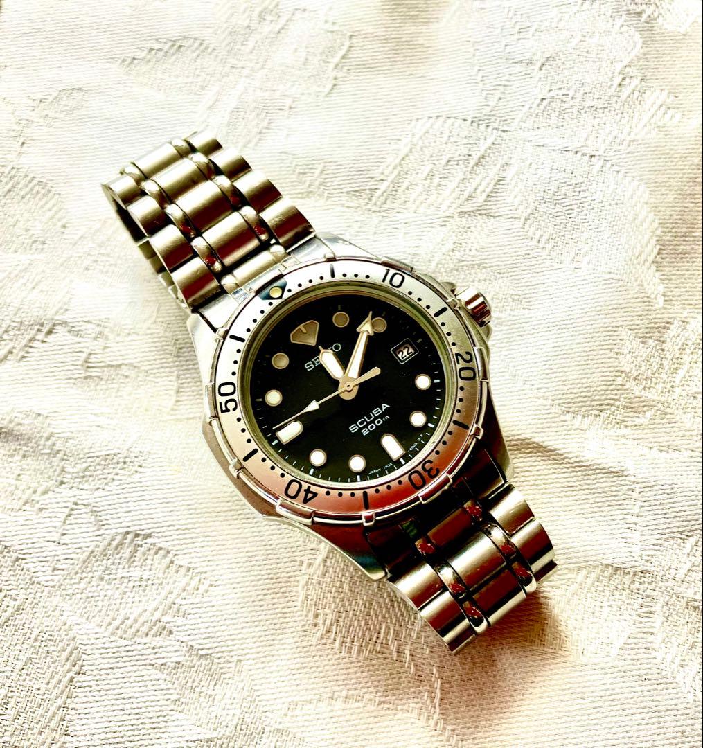 セイコー SCUBA 200 ブラックダイヤル