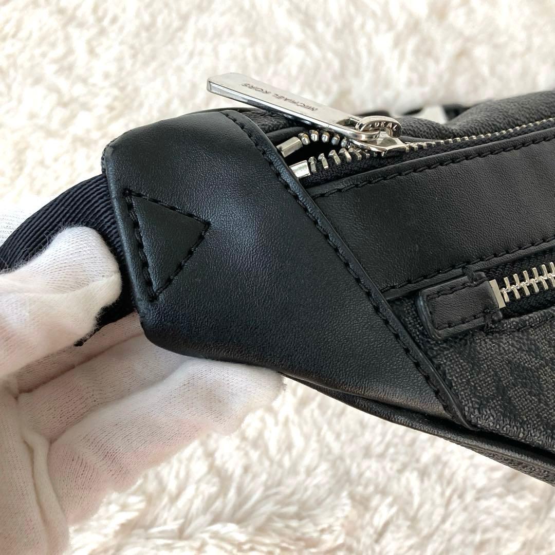 【美品】マイケルコース ケンリー シグネチャー ウエスト ボディバッグ メンズ